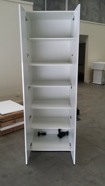 P80--800mm Pantry Complete Set with Plain Gloss White Door