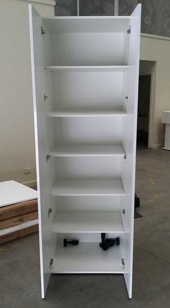 P60--600mm Pantry Complete Set With Plain Gloss White Door