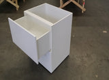 D80-2--800mm Base Drawer Cabinet Complete Set With Plain Gloss White Front