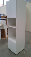 PO60--600mm Oven Tower Pantry Complete Set With Plain Gloss White Door/Front