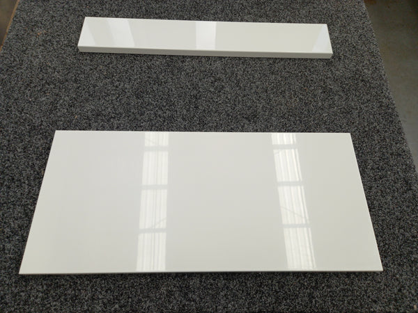 600mm Wide Plain Gloss White Drawer Front for D60-1 Microwave Oven Base Drawer