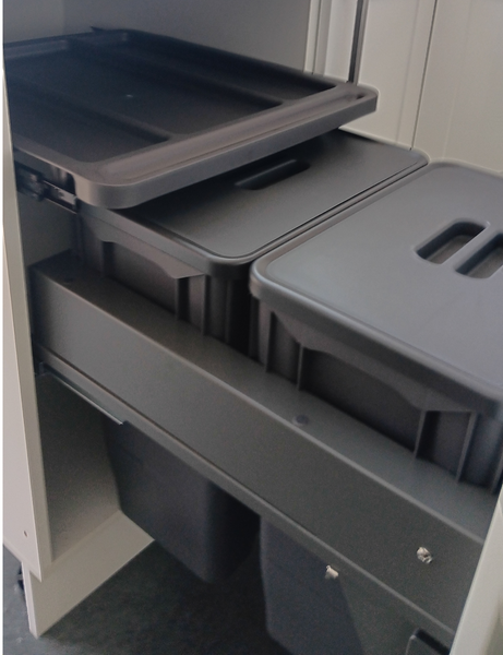 Bin Basket 500mm wide double bin basket