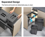 Bin Basket 300mm wide double bin basket