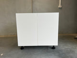 F110--1100mm Base Cabinet Complete Set With Plain Gloss White Door