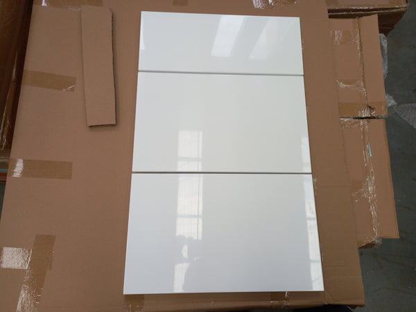 500mm Wide Plain Gloss White Drawer Front for D50-3 Drawer Cabinet