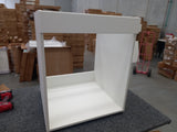 FO60--600mm Base Oven Cabinet Complete Set With Plain Gloss White Front