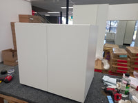 F110--1100mm Base Cabinet Complete Set With Plain Gloss White Door