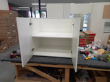 F80--800mm Base Cabinet Complete Set With Plain Gloss White Door