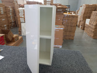 W28--280mm Overhead Cabinet Complete Set With Plain Gloss White Door