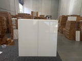 W80--800mm Overhead Cabinet Complete Set with Plain Gloss White Door