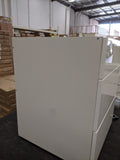 D45-3--450mm Base Drawer Cabinet Complete Set With Plain Gloss White Front