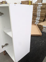 W28--280mm Overhead Cabinet Complete Set With Plain Gloss White Door